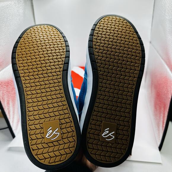 Size 5.5 - eS Footwear Accel Slim Tie Dye Blue Men's Skateboard Sneakers (7W) - Picture 7 of 8